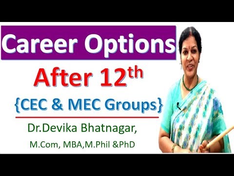 Career Options After 12th {CEC & MEC Groups}