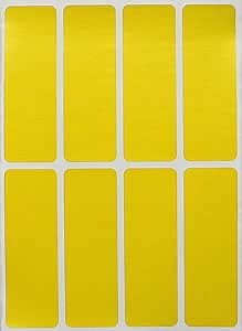 Royal Green Rectangular Stickers Color Coded Write on Labels for Organizing, Moving, & Mailing, 3x1 inch Stickers to Write On Labels & Tags for Home, Office, and School Projects, 120-Pack (Yellow)