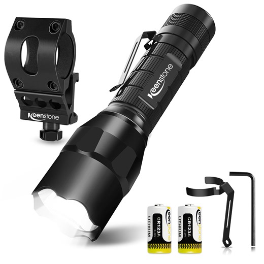 Watch Tactical Flashlight with Picatinny Rail Mount on Amazon Live
