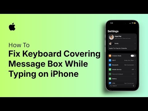 How To Fix Keyboard Covering Message Box While Typing on iPhone