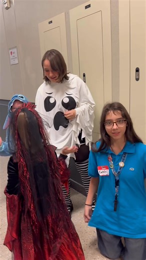 Our first and second classes from Orchard Center Elementary went “trick-or-treating” at West Valley High School today, where students and staff handed out candy, high fives and big smiles! It was a perfect reminder of how special it is to be part of a small, close-knit community where our schools lift each other up. | West Valley School District Spokane