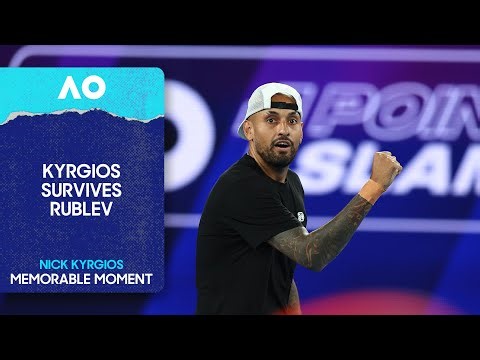 Nick Kyrgios Survives ANOTHER Point Against Andrey Rublev | 1 Point Slam | Australian Open 2026