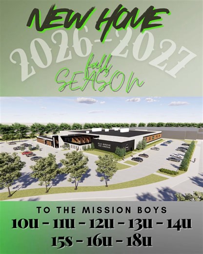 Big news for the Mission family 🚨 The Chicago Mission Boys teams (10U–18U) are headed to a brand-new ice rink in Elk Grove Village starting Fall 2026–27. Perfectly timed with our 25th anniversary celebration 🏒🎉 The next chapter starts this fall! #ChicagoMission #MissionHockey #25YearsStrong #NextChapter #YouthHockey #ElkGroveVillage #HockeyLife #BuiltDifferent #MissionFamily | Chicago Mission