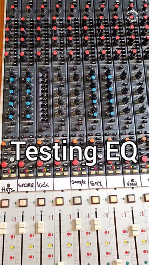 First time experimenting with the EQ on my Mitsubishi Quad Eight Westar. Created a beat on the MPC 60, sending it through the 8 individual outputs to the console's 8 inputs. The EQ's precision is remarkable for narrowing down frequencies, and it sounds amazing with the drums, adding great punch. #mpcbeats #homestudiosetup #mixingboard #mixingconsole #audioengineering | Tommy Vamoz