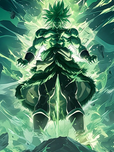 Epic 4K Broly Anime Wallpaper: Power Unleashed