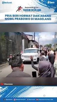 Moments a Man Saluted and Blocked Prabowo's Car in Magelang, Submitting a Complaint to the President