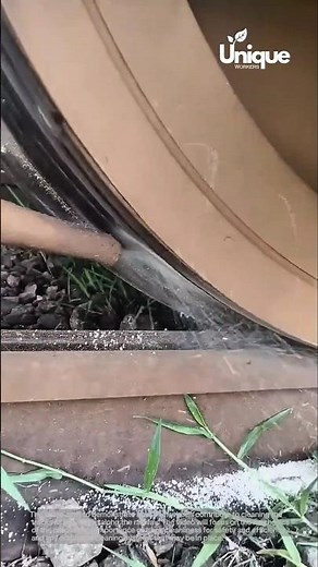 Train wheel cleaning: track maintenance in action
