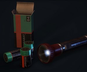 ArtStation - Old Flashlight - PBR Model | Game Assets