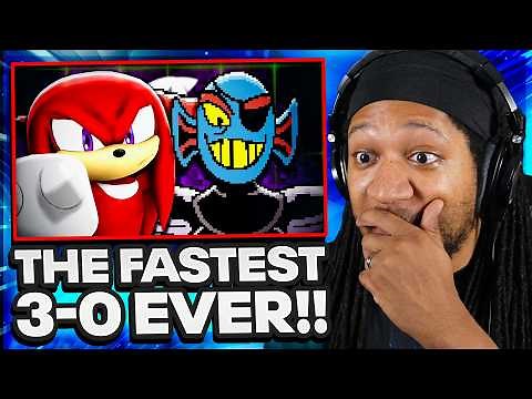 Freshy Kanal - Knuckles vs Undyne (RAP BATTLE) | Reaction!