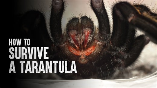 What occurs after a tarantula bite and how to respond safely