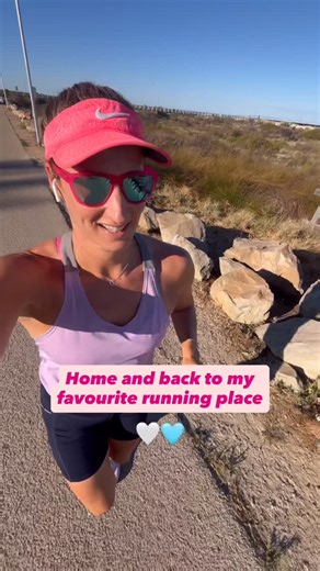 Amy Robb | Qualified Running Coach • Workouts • Tips & Tricks on Instagram: "Easy hour for me this morning. Back running along my home path ❤️ It was a hot one! It got up to 43 degrees here in Adelaide! And I still haven’t learnt my lesson - leave earlier for runs when it’s hot Amy!!!!! How do you go running in the heat? I love the hot weather but not running in it when it’s this hot! 🤣🤣 #running #hot #adelaiderunners #easyrunning #fitness"