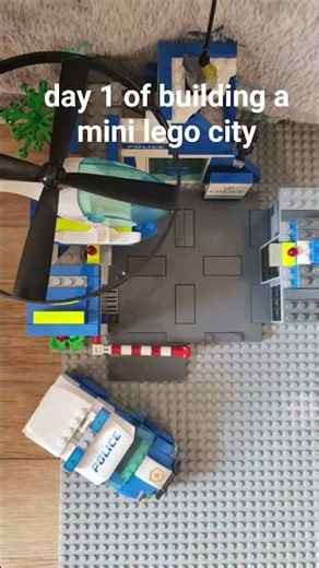 day 1 building a mini lego city #lego #shorts #building #viral