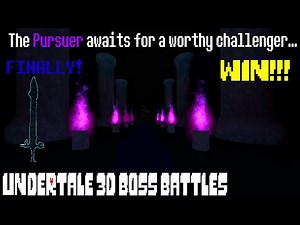 I FINALLY BEAT PURSUER AND GOT BLADE OF CURSES!!! | Undertale 3D Boss Battles | Roblox