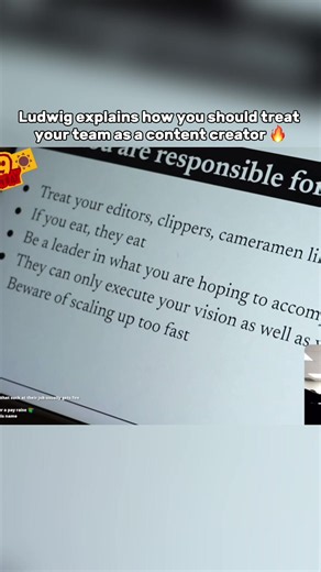 How Content Creators Should Treat Their Team — Ludwig's Advice