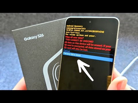 Samsung Galaxy S26 - Factory HARD Reset , Delete All Data & Reset PIN Pattern Password ( 2 Ways)