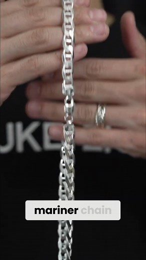 The mariner chain is a timeless jewelry staple, made in Italy from solid sterling silver. Durable and strong, its design has inspired many other popular chains. The 9.5mm size makes a noticeable statement, perfect for adding a touch of classic style. #MarinerChain #SterlingSilver #Jewelry #ChainDesign #ClassicStyle | Luke Zion Jewelry