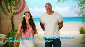 We have a Freeform First for you via the cast of Disney Moana -- A wrap battle between Auli'i Cravalho and Dwayne The Rock Johnson... With a little help from Lin-Manuel Miranda. And don't miss Disney Moana in theaters NOW. | Freeform’s 25 Days of Christmas