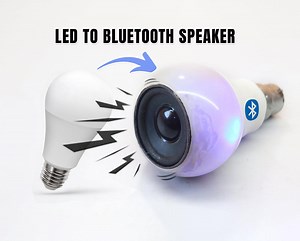 How to Make a Bluetooth Speaker Using an LED Light | Simple & Creative DIY