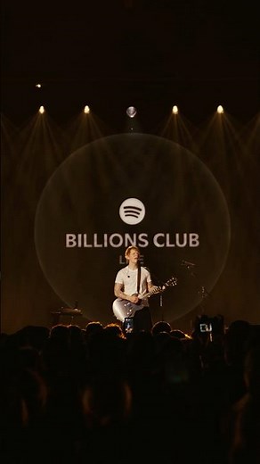 Thinking Out Loud for Billions Club in Dublin, watch now on @Spotify x