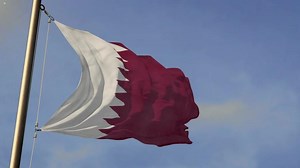 Qatar Flag. Qatar flag 4k UHD loop Animation