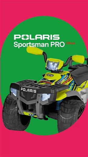Questa sì che si chiama avventura! Con Polaris Sportsman Pro Citrus tutto è possibile! • Ruote gommate a trazione estrema, non c’è terreno che tema! • 2 motori silenziosi da 420W (840W totali) per muoversi come una vera auto elettrica. • Superare ostacoli è il suo talento. • Velocità 12 km/h. #GiochiamoDavvero #pegperego #fuoristradagiocattolo #fuoristradabambini #polaris #polarisbambini #polarissportsman #drivelikeapro #drivelikeapropegperego | Peg Perego
