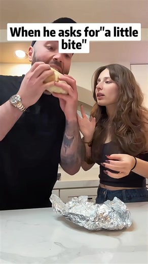 Take a small bite of your girlfriend’s food and see how she reacts #fyp #girfriend #food #funnyvideos #boyfriends