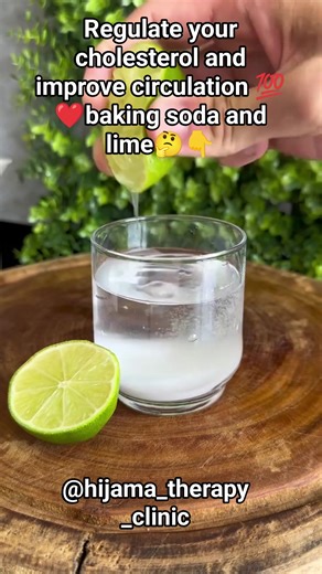Boost your health with this simple mix! ❤️ Baking soda and lime may help regulate cholesterol and improve circulation. Try it and see! 💯 #HealthTips #NaturalRemedies" | Hijama Therapy Clinic