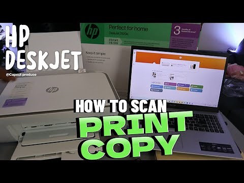 How To SCAN PRINT COPY with HP DESKJET 2800, 2810e, 2820e All In One Printer