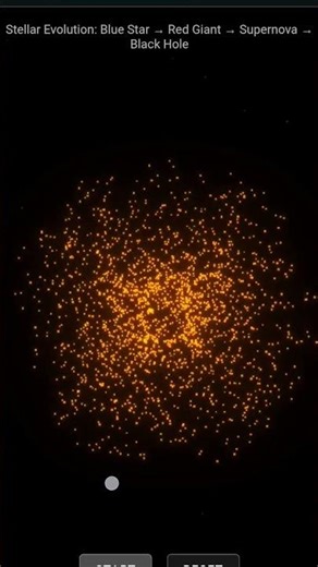 STELLAR EVOLUTION 3D simulation (Gemini 3) #gemini #ai #space #stellarevolution