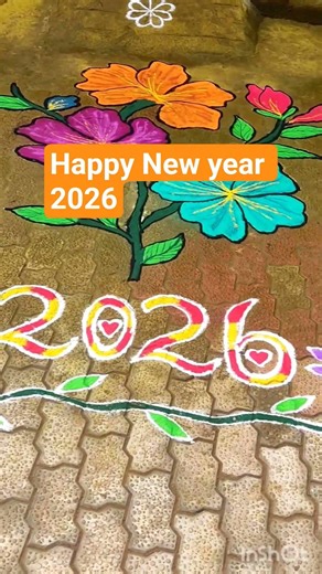 kolam design's ## Happy New year ## rangoli design's ##