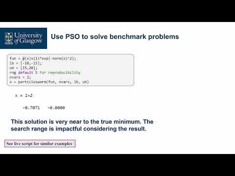 027 - Use PSO via MATLAB： Employ the Function
