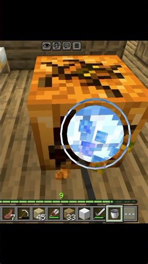 The TRICK to a Jack-o'-Lantern! 🎃 (Fast & Easy) #minecraftpe #minecraftbuilding #minecrafttutorial