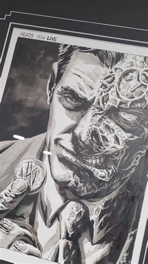 Two-Face Artwork This Good Shouldn't Exist #dccomics #batman #art
