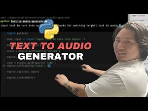 🔴 Let's Build A Text-To-Audio Generator in PYTHON for Beginners (Live Coding)