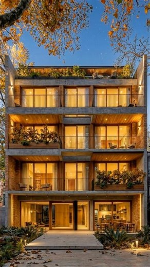 This Building Feels Alive | Warm Modern Architecture #architecture #beforeandafter #timelapse