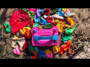 Satisfying Balloon Blowing & Popping | Colorful Happy Birthday Balloons ASMR