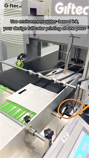 Non-woven bags - Batch full-color printing just one person! Digital Single Pass Packaging Printer
