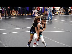 🔥 Jesse Sharp vs Clara Corey - 8U 43/46 lbs - Wrestling Match 🤼‍♂️🔥