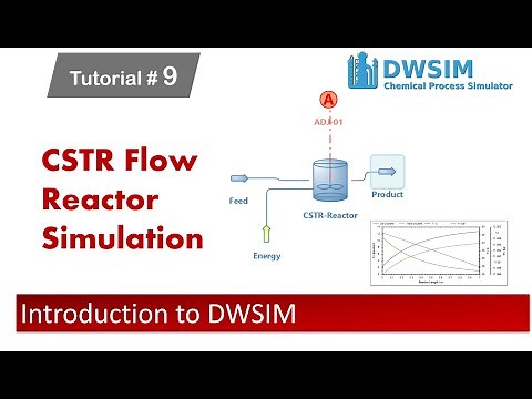 Simulation of CSTR Reactor in DWSIM | Reactor Volume Comparison for CSTR and PFR Reactor