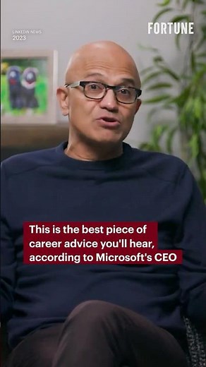 This is the best piece of career advice you'll hear, according to Microsoft's CEO #Microsoft #advice
