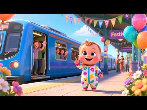 Counting on a Train 🚂 | Counting Song for Kids | Sing Along Numbers