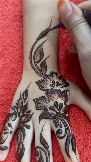 Eid special 2026 easy Henna design for kids #mehndidesign #mehendiart #eid #art #farheenscreation