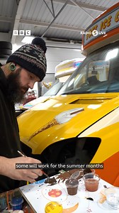 Have you ever wondered where ice cream vans go in the winter?🍦 Ed Whitby - boss of an ice-cream van manufacturer - says that ice cream vans are increasingly being used “year-round” often because of demand for hot drinks and desserts at winter celebrations ❄️ | BBC Radio 5 live