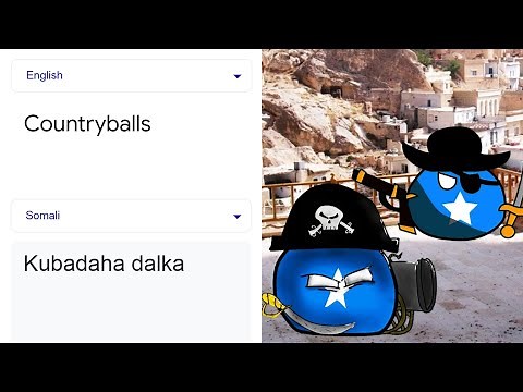Countryballs in different languages meme