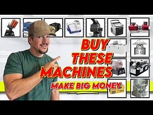 25 Profitable MACHINES to start a BUSINESS with LITTLE MONEY from HOME