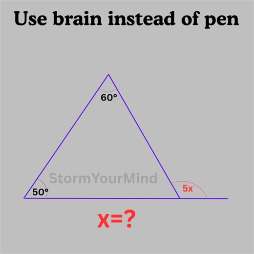 Basic mathematics Triangle problem algebra tricky problem #mathteacher #mathlover #mathfun #algebra