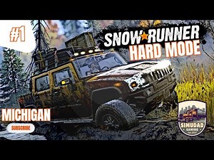 The Ultimate SnowRunner Challenge: Can a Rookie Survive? | Snowrunner Hard Mode Michigan #1