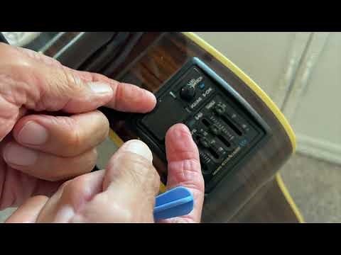 How to remove the Battery Compartment and Battery on a Takamine Guitar