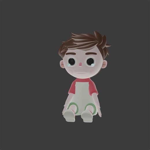 cry animation #animation #blendergameengine #blender3d