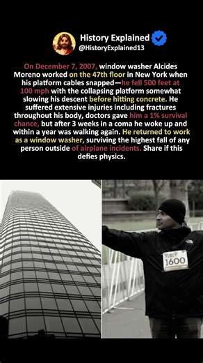 The Window Washer Who Fell 47 Floors and Returned to Washing Windows a Year Later